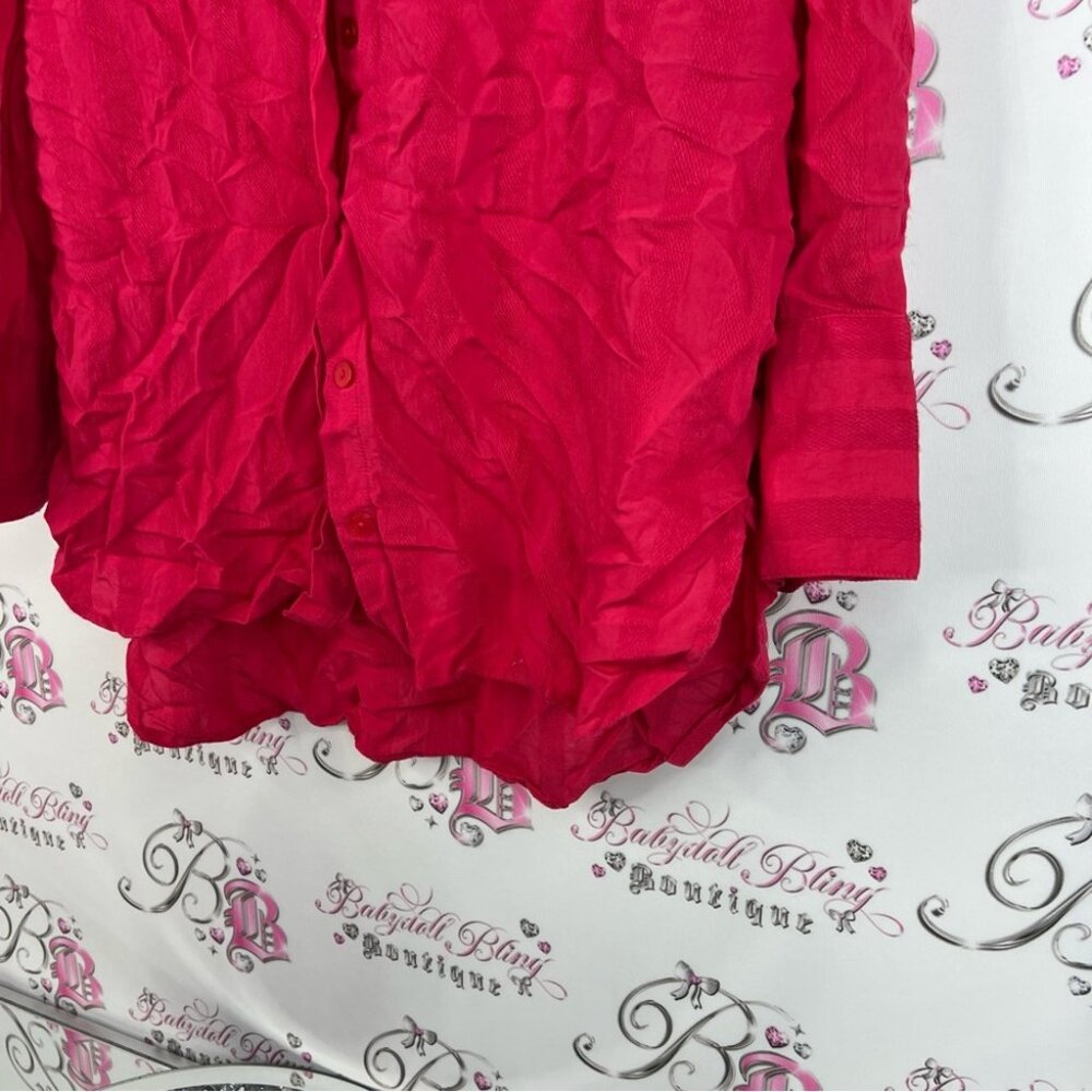 Como Blu Button Down Collared Long Sleeve Shirt B… - image 3